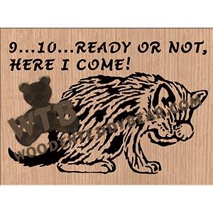 Hide & Seek fretwork scroll saw pattern |The Wooden Teddy Bear