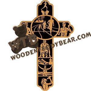 Runner Cross fretwork scroll saw pattern |The Wooden Teddy Bear