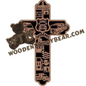 Trucking Cross fretwork scroll saw pattern |The Wooden Teddy Bear