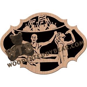 Runner Plaque #3 fretwork scroll saw pattern |The Wooden Teddy Bear