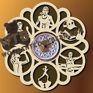 Runner Wall Clock fretwork scroll saw pattern |The Wooden Teddy Bear