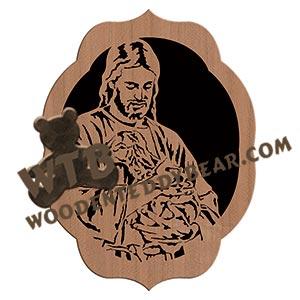 Jesus The Good Shepherd fretwork scroll saw pattern |The Wooden Teddy Bear