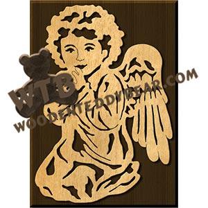 Little Angel fretwork scroll saw pattern |The Wooden Teddy Bear