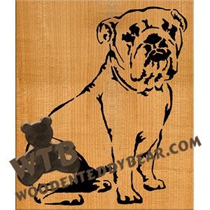 Bulldog fretwork scroll saw pattern |The Wooden Teddy Bear