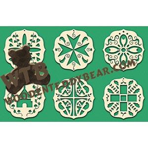 Ukrainian Ornaments #2 fretwork scroll saw pattern |The Wooden Teddy Bear