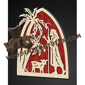 Shepherd with Stand fretwork scroll saw pattern |The Wooden Teddy Bear