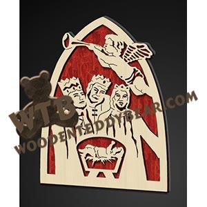 Three Wise Men with Stand fretwork scroll saw pattern |The Wooden Teddy Bear