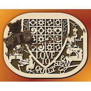 Quilting & Sewing Plaque fretwork scroll saw pattern |The Wooden Teddy Bear