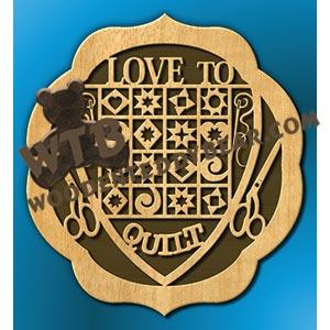 Quilting Plaque fretwork scroll saw pattern |The Wooden Teddy Bear