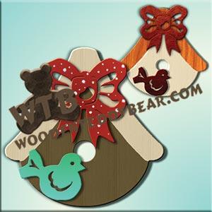 Birdhouse & Ornament #2 fretwork scroll saw pattern |The Wooden Teddy Bear