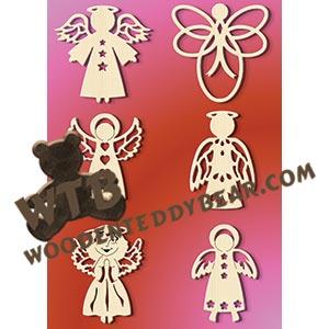 Angel Ornaments fretwork scroll saw pattern |The Wooden Teddy Bear