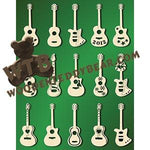 Guitar Ornaments fretwork scroll saw pattern |The Wooden Teddy Bear