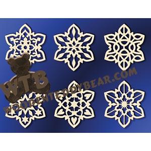 Flower Shaped Ornaments fretwork scroll saw pattern |The Wooden Teddy Bear