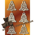 Bell Shaped Ornaments fretwork scroll saw pattern |The Wooden Teddy Bear