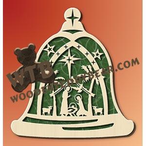 Nativity Bell #2 fretwork scroll saw pattern |The Wooden Teddy Bear