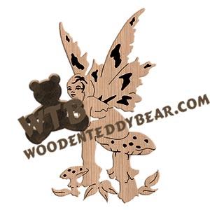 Toadstool Fairy fretwork scroll saw pattern |The Wooden Teddy Bear