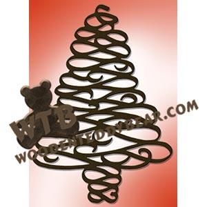 Freeform Ribbon Tree fretwork scroll saw pattern |The Wooden Teddy Bear