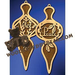 Tree Ornament Plaques fretwork scroll saw pattern |The Wooden Teddy Bear