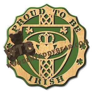 Proud Irish fretwork scroll saw pattern |The Wooden Teddy Bear