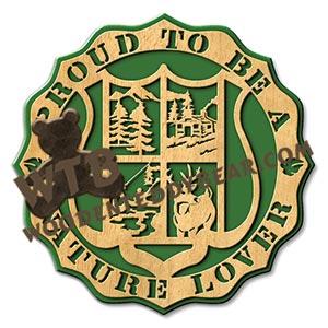 Proud Nature Lover fretwork scroll saw pattern |The Wooden Teddy Bear