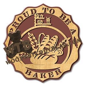 Proud Baker fretwork scroll saw pattern |The Wooden Teddy Bear