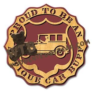 Proud Antique Car Buff fretwork scroll saw pattern |The Wooden Teddy Bear