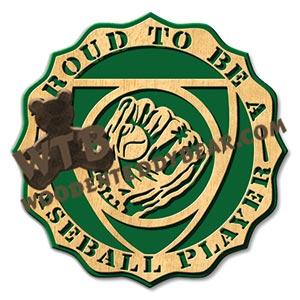 Proud Baseball Player fretwork scroll saw pattern |The Wooden Teddy Bear