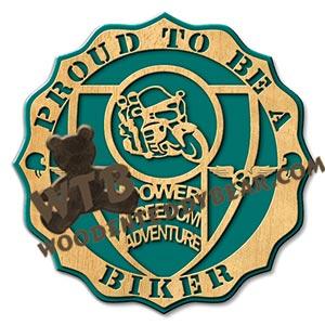 Proud Biker fretwork scroll saw pattern |The Wooden Teddy Bear