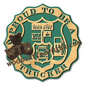 Proud Trucker fretwork scroll saw pattern |The Wooden Teddy Bear