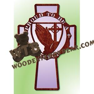 Proud Pastor Cross fretwork scroll saw pattern |The Wooden Teddy Bear