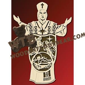 Nativity Cloak #1 fretwork scroll saw pattern |The Wooden Teddy Bear
