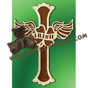 Irish Wings Cross fretwork scroll saw pattern |The Wooden Teddy Bear