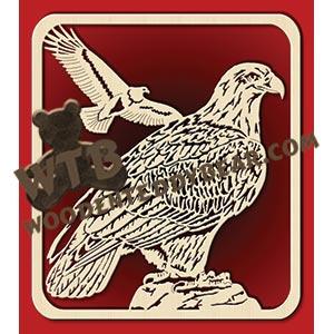 Bald eagles, eagle fretwork scroll saw pattern |The Wooden Teddy Bear