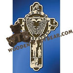 Proud Grandfather Cross fretwork scroll saw pattern |The Wooden Teddy Bear