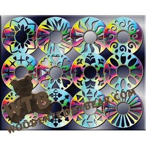 CD Suncatchers fretwork scroll saw pattern |The Wooden Teddy Bear