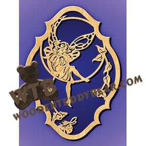 Fairy with Bumble Bee fretwork scroll saw pattern |The Wooden Teddy Bear