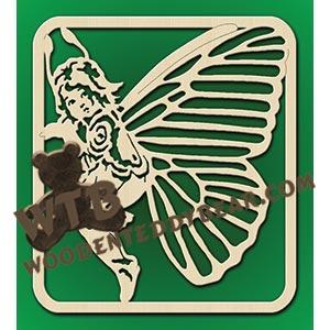 Pixie Fairy #1 fretwork scroll saw pattern |The Wooden Teddy Bear