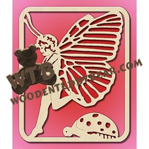 Pixie Fairy #2 fretwork scroll saw pattern |The Wooden Teddy Bear