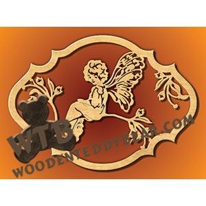 Pretty Girl Fairy fretwork scroll saw pattern |The Wooden Teddy Bear