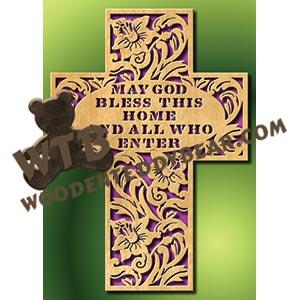 May God Bless this Home fretwork scroll saw pattern |The Wooden Teddy Bear