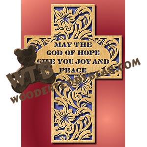 May the God of Hope fretwork scroll saw pattern |The Wooden Teddy Bear