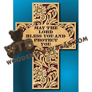 May the Lord Bless You fretwork scroll saw pattern |The Wooden Teddy Bear