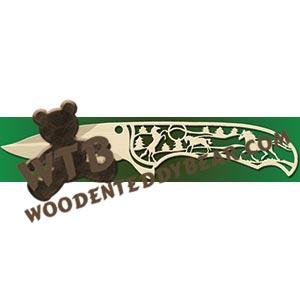 Hunting Knife with Horses fretwork scroll saw pattern |The Wooden Teddy Bear