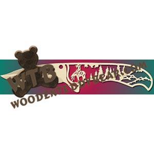 Hunting Knife with End of the Trail fretwork scroll saw pattern |The Wooden Teddy Bear