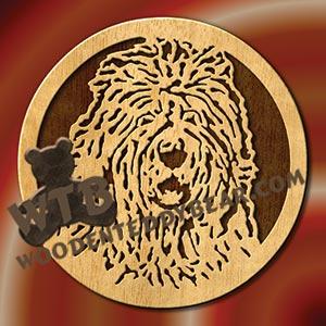 English Sheepdog fretwork scroll saw pattern |The Wooden Teddy Bear