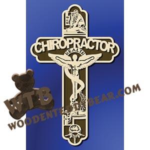 Chiropractor Cross fretwork scroll saw pattern |The Wooden Teddy Bear