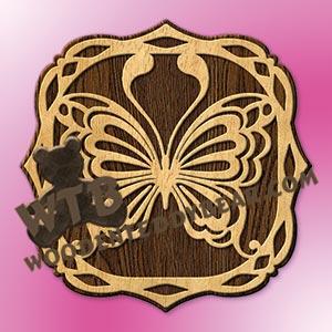 Butterfly Plaque fretwork scroll saw pattern |The Wooden Teddy Bear