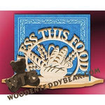 Bless This Food #2 Napkin Holder fretwork scroll saw pattern | The Wooden Teddy Bear