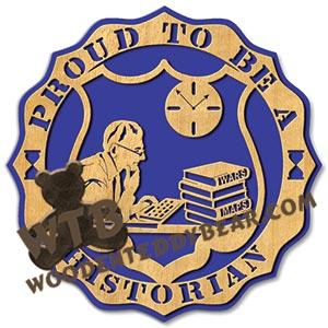 Proud Historian fretwork scroll saw pattern |The Wooden Teddy Bear