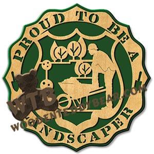 Proud Landscaper fretwork scroll saw pattern |The Wooden Teddy Bear